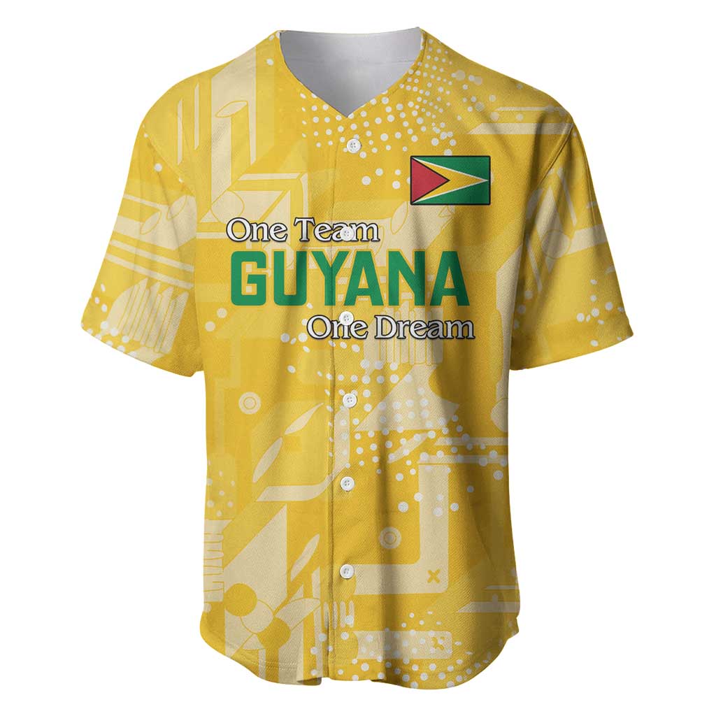 One Team One Game Guyana Football Custom Baseball Jersey Pride Of Guyana Green Version - African Pride