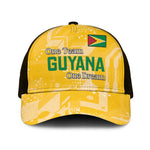 One Team One Game Guyana Baseball Net Cap Pride Of Guyana Green Version - African Pride