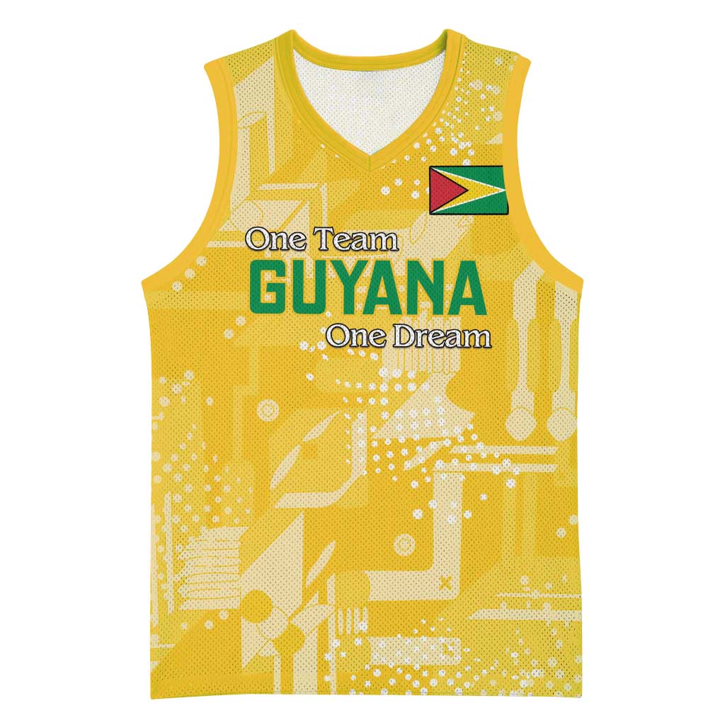 One Team One Game Guyana Football Custom Basketball Jersey Pride Of Guyana Green Version - African Pride