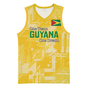 One Team One Game Guyana Football Custom Basketball Jersey Pride Of Guyana Green Version - African Pride