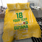 One Team One Game Guyana Football Custom Bedding Set Pride Of Guyana Green Version - African Pride