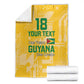 One Team One Game Guyana Football Custom Blanket Pride Of Guyana Green Version - African Pride