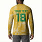 One Team One Game Guyana Football Custom Button Sweatshirt Pride Of Guyana Yellow Version