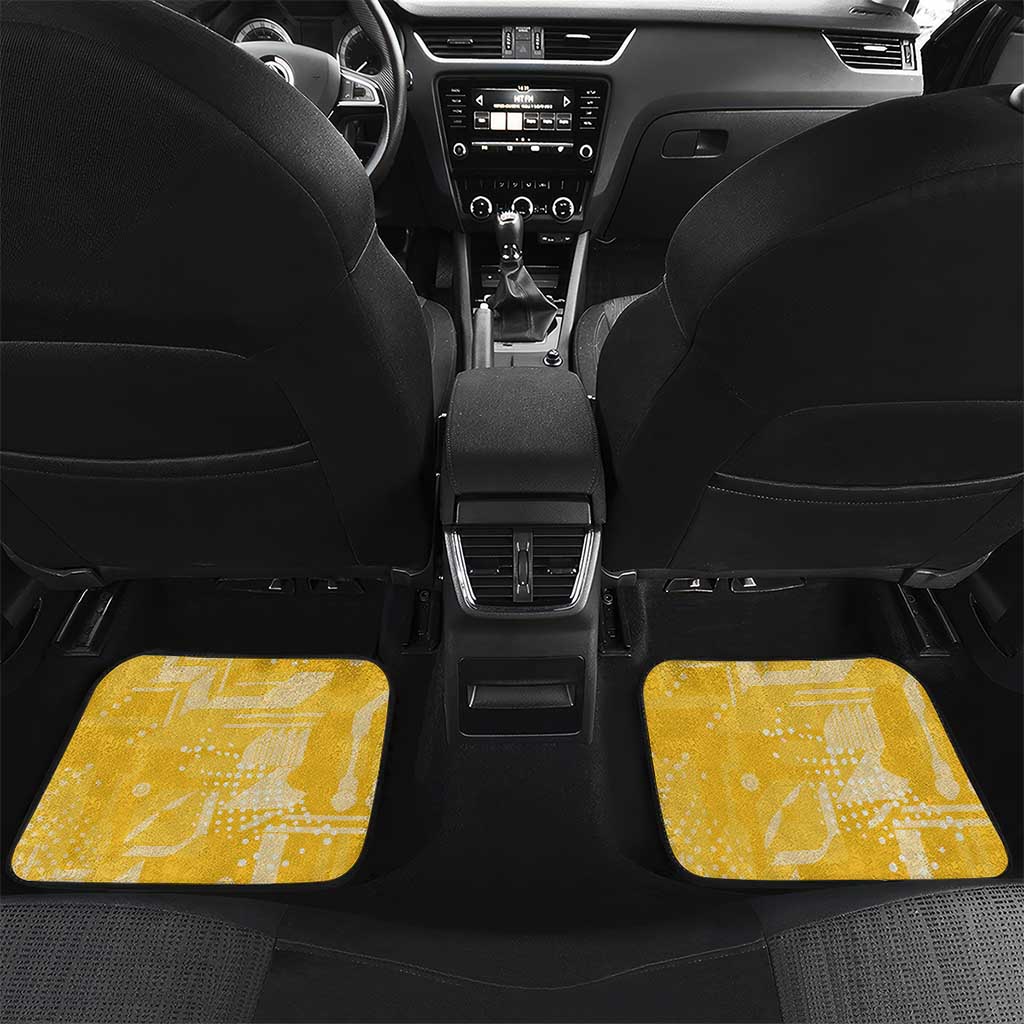 One Team One Game Guyana Football Custom Car Mats Pride Of Guyana Green Version - African Pride