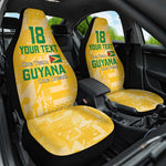 One Team One Game Guyana Football Custom Car Seat Cover Pride Of Guyana Green Version - African Pride