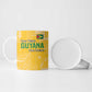 One Team One Game Guyana Football Custom Ceramic Mug Pride Of Guyana Yellow Version