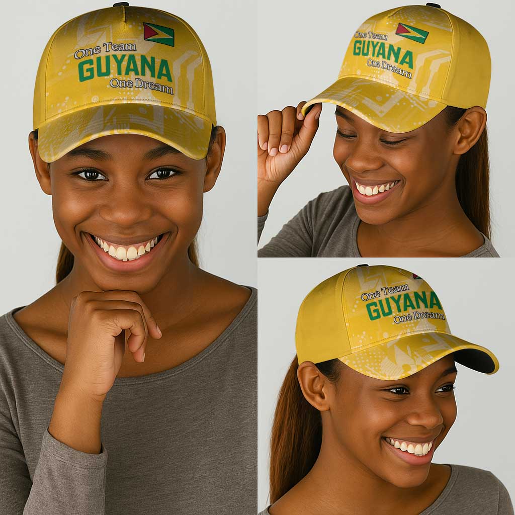One Team One Game Guyana Classic Cap Pride Of Guyana Green Version - African Pride