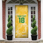 One Team One Game Guyana Football Custom Door Cover Pride Of Guyana Yellow Version