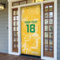 One Team One Game Guyana Football Custom Door Cover Pride Of Guyana Yellow Version