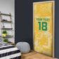 One Team One Game Guyana Football Custom Door Cover Pride Of Guyana Yellow Version