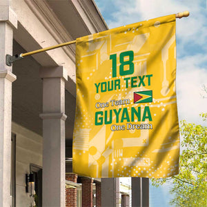 One Team One Game Guyana Football Custom Garden Flag Pride Of Guyana Green Version - African Pride
