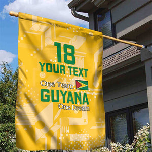 One Team One Game Guyana Football Custom Garden Flag Pride Of Guyana Green Version - African Pride