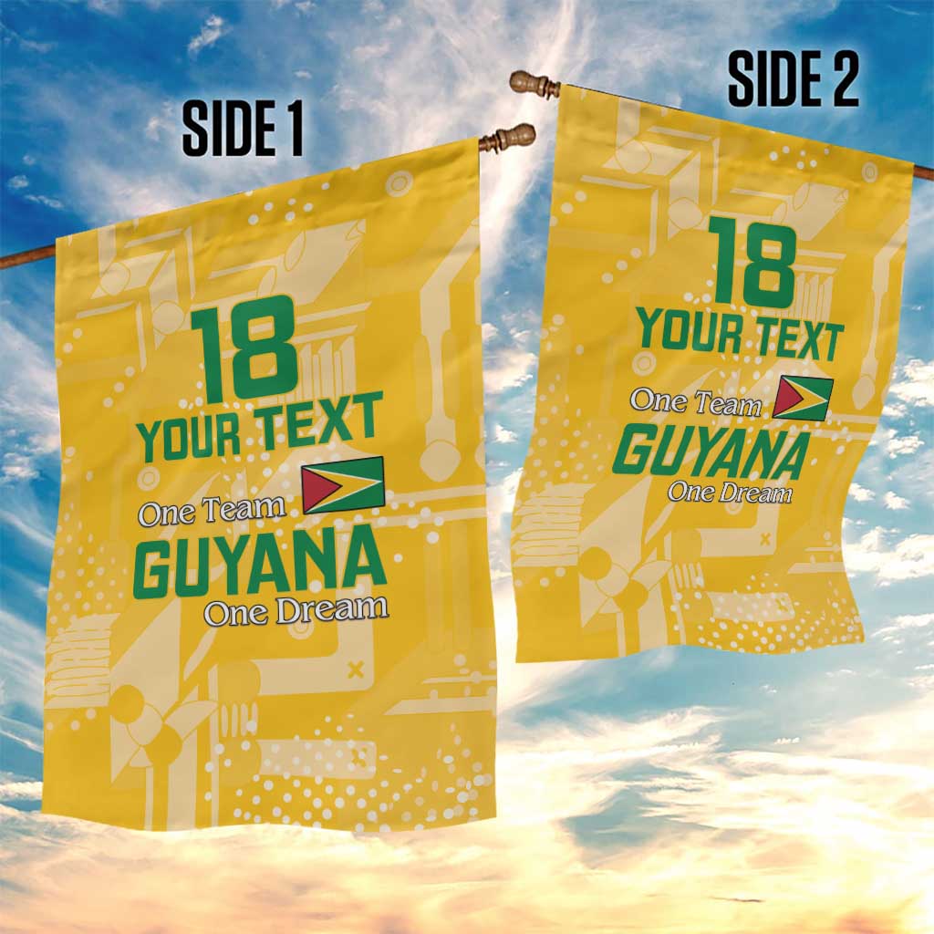 One Team One Game Guyana Football Custom Garden Flag Pride Of Guyana Green Version - African Pride