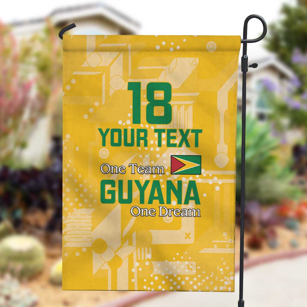 One Team One Game Guyana Football Custom Garden Flag Pride Of Guyana Green Version - African Pride