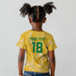 One Team One Game Guyana Football Custom Kid T shirt Pride Of Guyana Green Version - African Pride