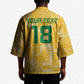 One Team One Game Guyana Football Custom Kimono Pride Of Guyana Yellow Version