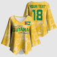 One Team One Game Guyana Football Custom Kimono Sleeve Blouse Pride Of Guyana Yellow Version