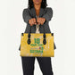 One Team One Game Guyana Football Custom Leather Bag Pride Of Guyana Yellow Version