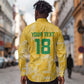 One Team One Game Guyana Football Custom Long Sleeve Button Shirt Pride Of Guyana Green Version - African Pride