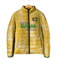 One Team One Game Guyana Football Custom Padded Jacket Pride Of Guyana Yellow Version