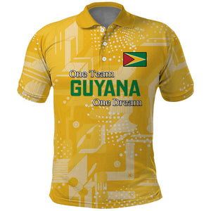 One Team One Game Guyana Football Custom Polo Shirt Pride Of Guyana Green Version - African Pride