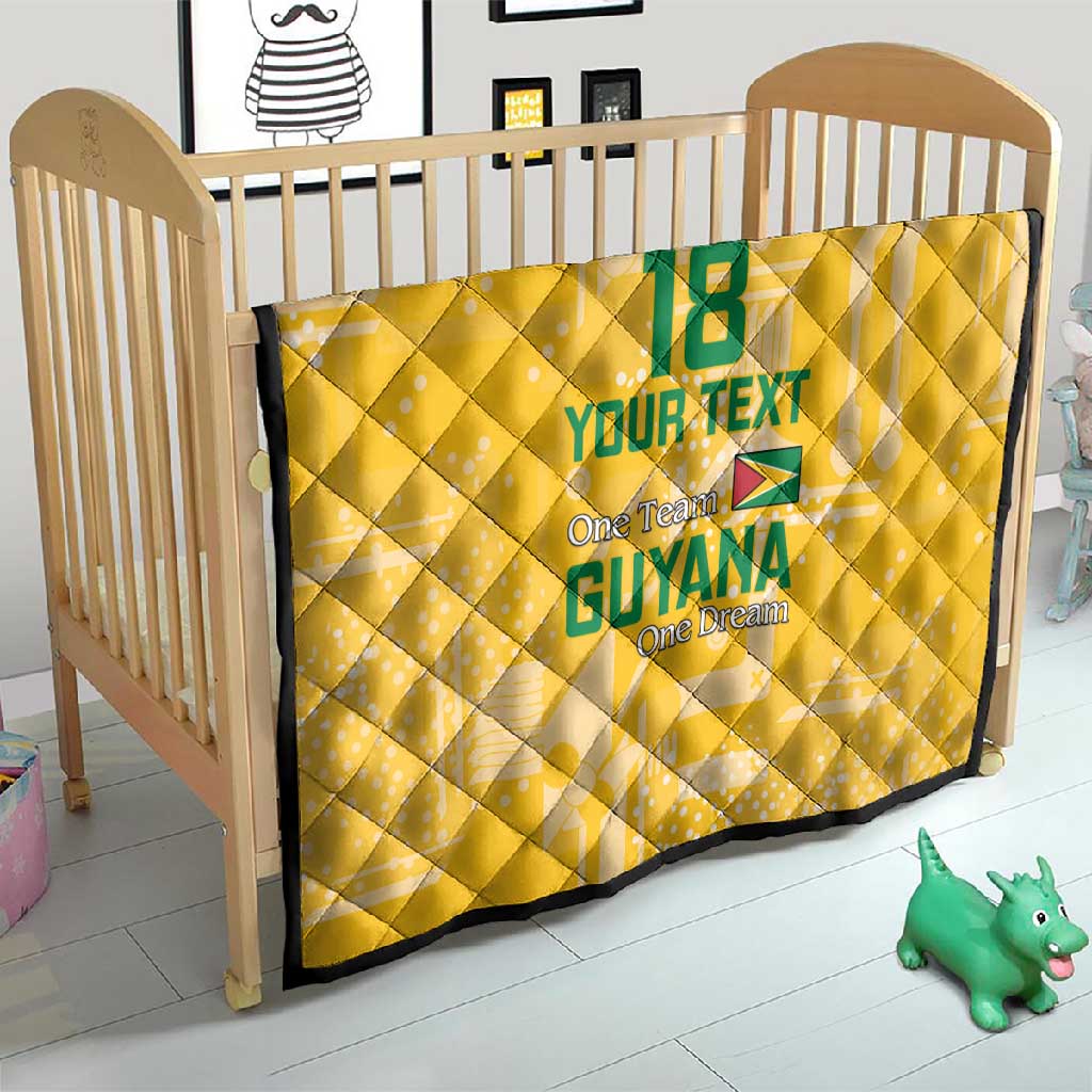 One Team One Game Guyana Football Custom Quilt Pride Of Guyana Green Version - African Pride