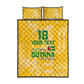 One Team One Game Guyana Football Custom Quilt Bed Set Pride Of Guyana Green Version - African Pride