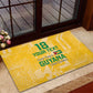 One Team One Game Guyana Football Custom Rubber Doormat Pride Of Guyana Green Version - African Pride