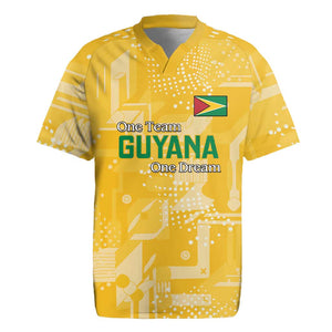 One Team One Game Guyana Football Custom Rugby Jersey Pride Of Guyana Green Version - African Pride
