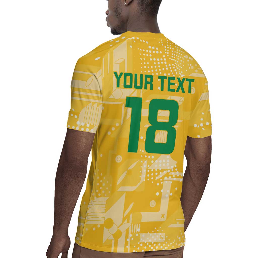 One Team One Game Guyana Football Custom Rugby Jersey Pride Of Guyana Green Version - African Pride