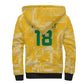 One Team One Game Guyana Football Custom Sherpa Hoodie Pride Of Guyana Green Version - African Pride