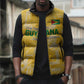 One Team One Game Guyana Football Custom Sleeveless Puffer Jacket Pride Of Guyana Yellow Version