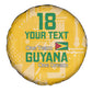 One Team One Game Guyana Football Custom Spare Tire Cover Pride Of Guyana Green Version - African Pride