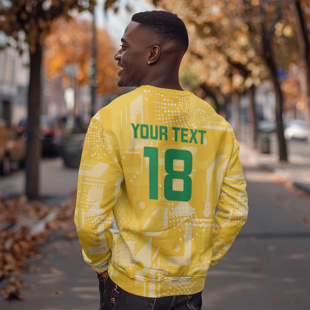 One Team One Game Guyana Football Custom Sweatshirt Pride Of Guyana Green Version - African Pride