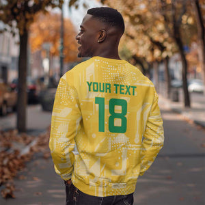 One Team One Game Guyana Football Custom Sweatshirt Pride Of Guyana Green Version - African Pride