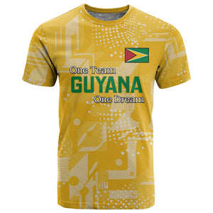 One Team One Game Guyana Football Custom T shirt Pride Of Guyana Green Version - African Pride