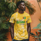 One Team One Game Guyana Football Custom T shirt Pride Of Guyana Green Version - African Pride
