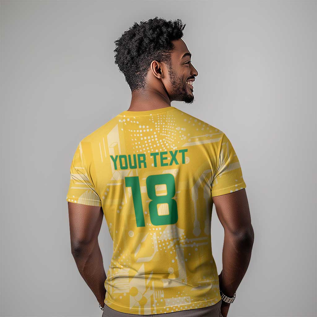 One Team One Game Guyana Football Custom T shirt Pride Of Guyana Green Version - African Pride
