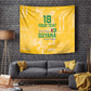 One Team One Game Guyana Football Custom Tapestry Pride Of Guyana Green Version - African Pride