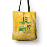 One Team One Game Guyana Football Custom Tote Bag Pride Of Guyana Yellow Version