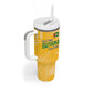 One Team One Game Guyana Football Custom Tumbler With Handle Pride Of Guyana Green Version - African Pride