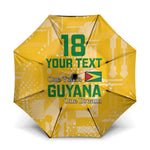 One Team One Game Guyana Football Custom Umbrella Pride Of Guyana Yellow Version