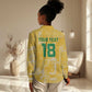 One Team One Game Guyana Football Custom Women Casual Shirt Pride Of Guyana Green Version - African Pride