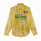 One Team One Game Guyana Football Custom Women Casual Shirt Pride Of Guyana Green Version - African Pride