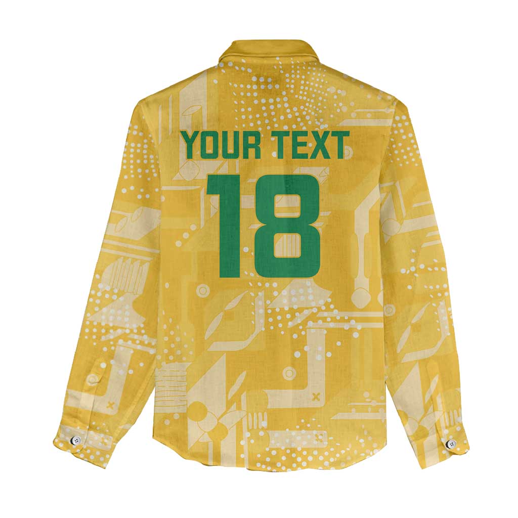 One Team One Game Guyana Football Custom Women Casual Shirt Pride Of Guyana Green Version - African Pride