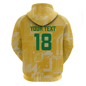 One Team One Game Guyana Football Custom Zip Hoodie Pride Of Guyana Green Version - African Pride