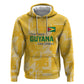 One Team One Game Guyana Football Custom Zip Hoodie Pride Of Guyana Green Version - African Pride
