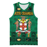 Personalized Afro-Jamaicans Merri Crissmuss Basketball Jersey Coat Of Arms - Xmas - African Pride