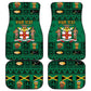 Personalized Afro-Jamaicans Merri Crissmuss Car Mats Coat Of Arms - Xmas