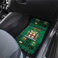Personalized Afro-Jamaicans Merri Crissmuss Car Mats Coat Of Arms - Xmas